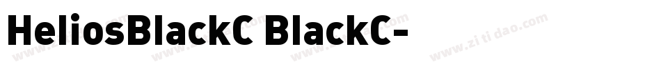 HeliosBlackC BlackC字体转换